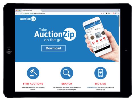 Stay in touch with AuctionZip. Be connected to