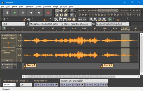 Audacity website. Audacity is an easy-to-use, multi-track audio editor and recorder for Windows, Mac OS X, GNU/Linux and other operating systems. Developed by a group of volunteers as open source. Recording from any real, or virtual audio device that is available to the host system. Export / Import a wide range of audio formats, extendible with FFmpeg. 