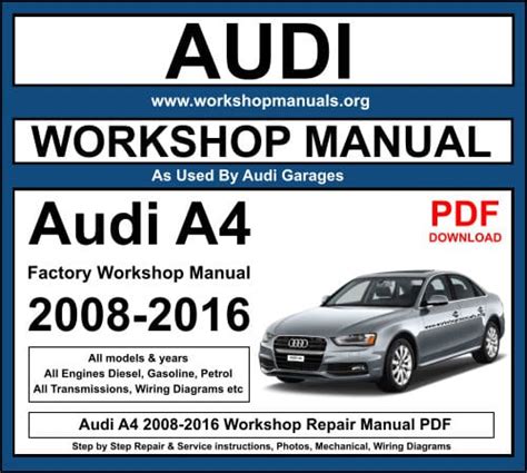 Audi a4 b7 repair manual download. - Manuales de mecanica automotriz mercedes benz.