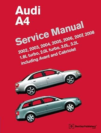 Audi a4 service manual 2002 2003 2004 2005 2006 2007 2008 including avant and cabriolet. - Pocket guide to internship common clinical cases.