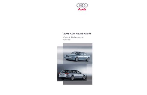Audi a6 2008 and owners manual. - Briggs and stratton owners manual generator.