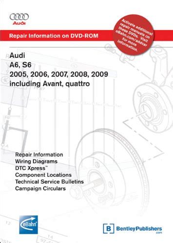 Audi a6 s6 2005 2006 2007 2008 2009 including avant quattro repair manual on dvd rom windows 2000xp. - Bowers wilkins b w dm 604 600 series service manual.