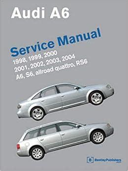 Audi a6 service manual 1998 2004 includes a6 allroad quattro s6 rs6 torrent. - Toshiba 42x3030d lcd tv service manual.