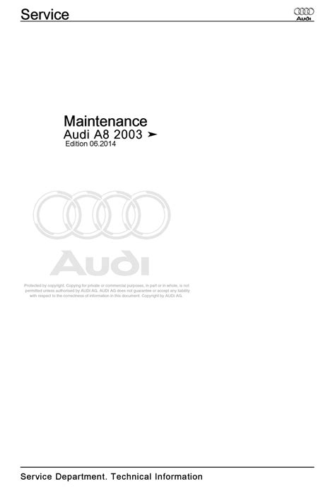 Audi a8 2003 service and repair manual. - Sachs madass workshop repair manual all models covered.