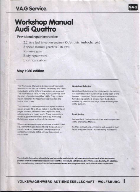 Audi b2 quattro workshop service repair manual. - Takeuchi bagger teile katalog anleitung tb21.