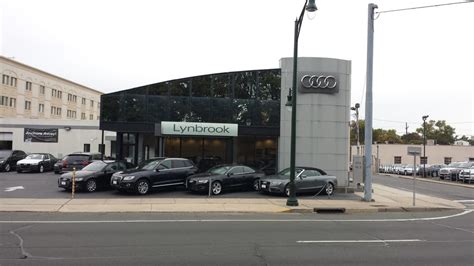 Audi lynbrook. Audi Lynbrook Incentives. Offers Available Finance Offer (1) Back to Incentives. Current 2023 Audi A4 allroad Wagon Special Offer. Starting at $46,595* The standard features of the Audi A4 allroad 45 Premium include 2.0L I-4 261hp intercooled turbo engine, 7-speed auto-shift manual transmission with overdrive, 4-wheel anti-lock … 