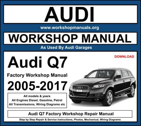 Audi q7 30 tdi service manual. - Problema jurídico del poder revisor de la constitución..