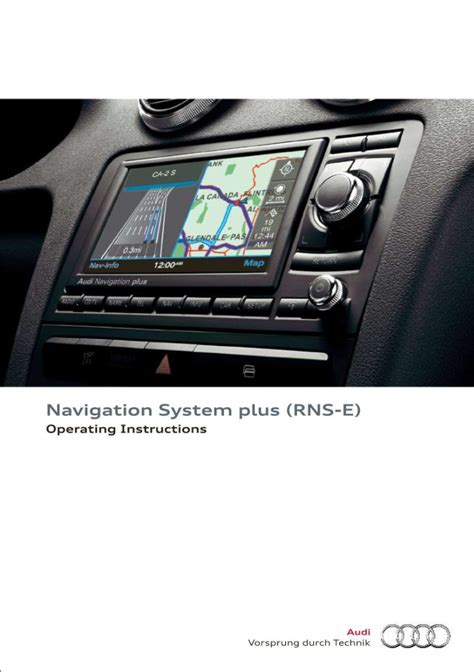 Audi rns e navigation system owners manual. - Toyota carina e shop manual 1992 1997.
