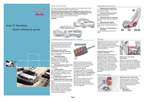Audi tt quick reference guide 2004. - Calendario de hip hop abs y guía nutricional.
