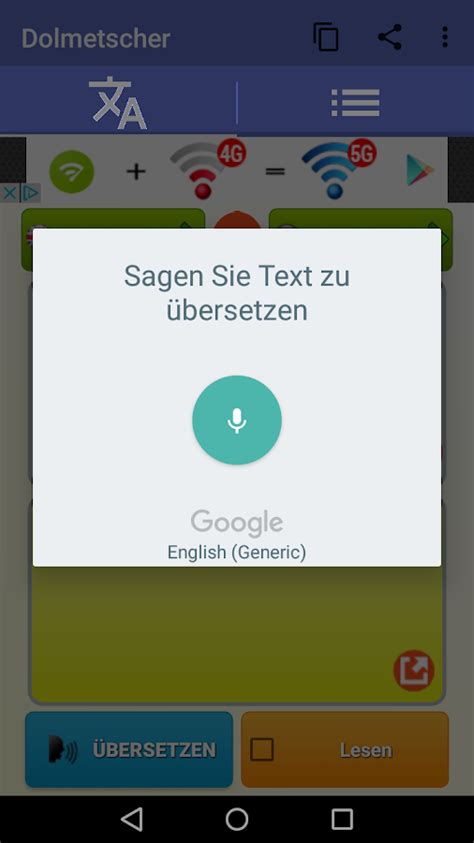 Audio Sprachübersetzer App Android