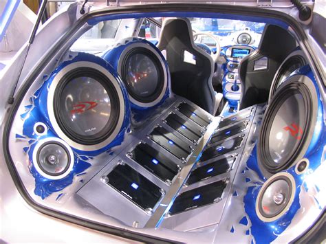Audio car sound system. 