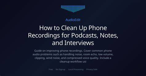 Audio trimmer.  Clean up podcasts, meetings, interviews, and music.  C...