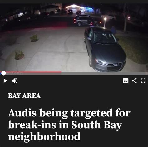 Audis being targeted for break-ins in South Bay neighborhood
