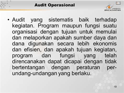 Audit Operasional Terhadap