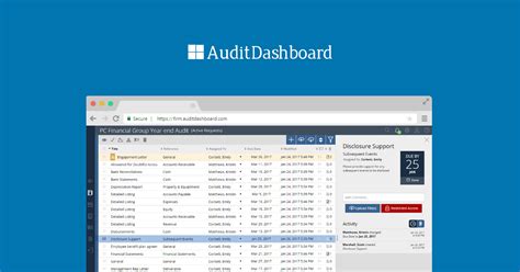 AuditDashboard PBC Provided by Client Request List