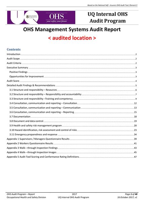 Auditor s Report