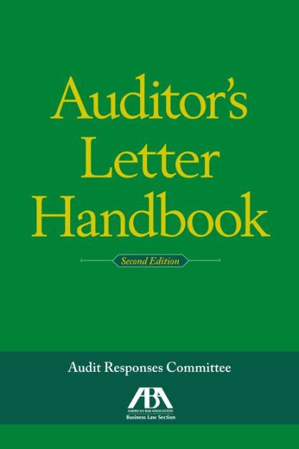 Auditors letter handbook by aba audit responses committee. - 15 302 controllo programmatore manuale remoto.