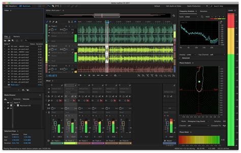 Audobe audition. Mix, edit and create audio content in Adobe Audition audio recording software with a comprehensive toolset that includes multitrack, waveform and spectral display. Adobe Audition. A professional audio workstation. Create, mix and design sound effects with the industry’s best digital audio editing software. 