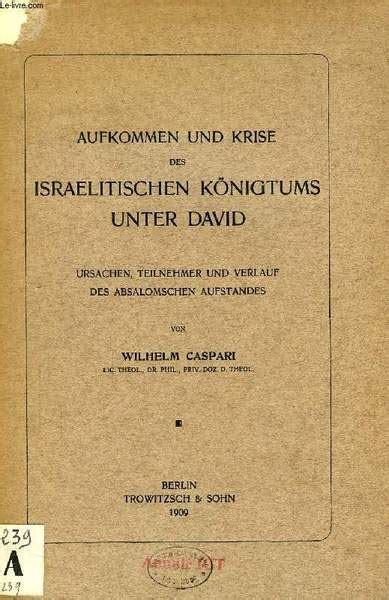 Aufkommen und krise des israelitischen königtums unter david. - A textbook of radiological diagnosis vol 2 the cardiovascular system.