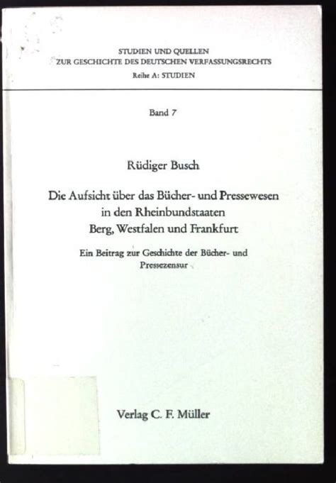 Aufsicht über das bücher  und pressewesen in den rheinbundstaaten berg, westfalen und frankfurt. - The rough guide to west africa by richard trillo.