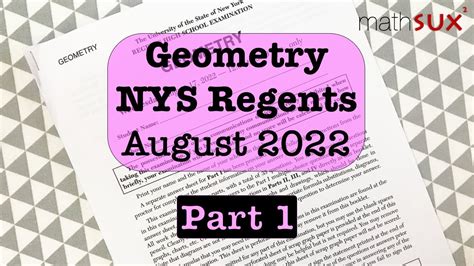 August 2022 geometry regents. For more videos just like this one, please visit http://www.geometryvideotutor.comDon't want to fail the Geometry Regents this August?Then head on over to ht... 