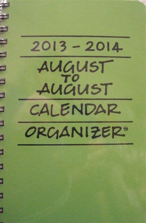 August To August Calendar Organizers A perfect teacher gift Calendar