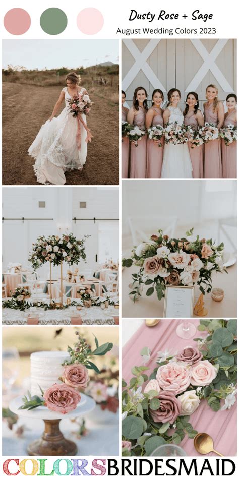 August Wedding Colors 2023