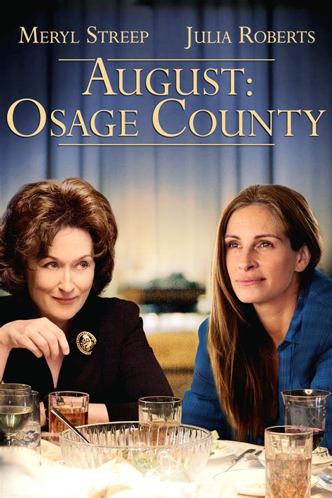 August osage county movie. August: Osage County adalah sebuah film komedi-drama Amerika 2013 yang ditulis oleh Tracy Letts dan berdasarkan pada drama bernama sama pemenang Pulitzer Prize buatannya, dan disutradarai oleh John Wells. Film tersebut diproduksi oleh George Clooney, Grant Heslov, Jean Doumanian, dan Steve Traxler. 