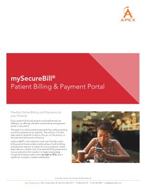 Bill Payment. Patients may also pay their bills