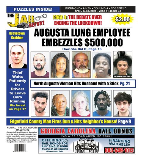 Augusta jail report search