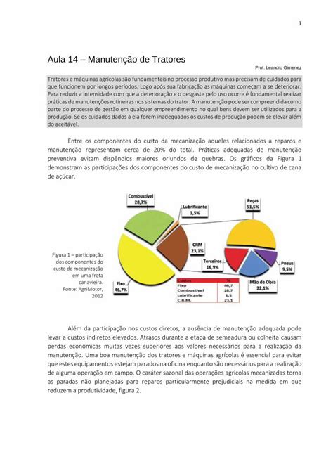 Aula 14 Manutenção de Tratores - University of São Paulo