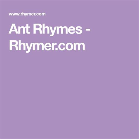 Aunt Rhymes - Rhymer.com