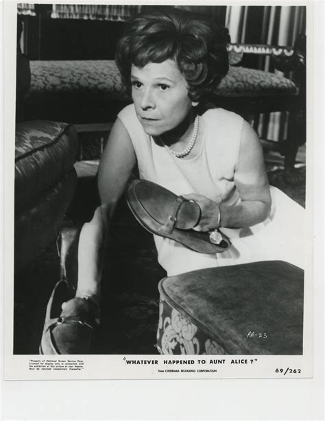 Aunt alice. Ruth Gordon, best remembered from the wonderful Harold and Maude, delivers a typically feisty and spunky performance as the Aunt Alice of the title. It is vintage stuff and works equally successfully as a taut thriller but best of all as the blackest and most wicked of comedies. 