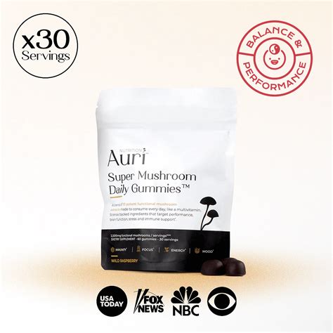 Auri nutrition. Empower your health with nature's fungi 🍄. Dive into a diverse blend of mushroom extracts, perfect for daily consumption. Harness scientifically-supported benefits for cognitive function, stress relief, and immune enhancement. 