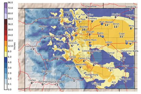 Aurora, Colorado Snow Totals and Snow Depth