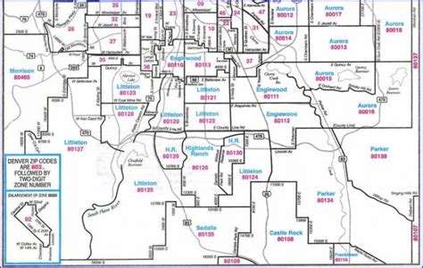 Aurora Colorado Zip Code Map Map