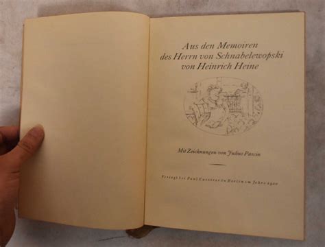 Aus den memoiren des herrn von schnabelewopski. - Handbuch der dissoziation handbook of dissociation.