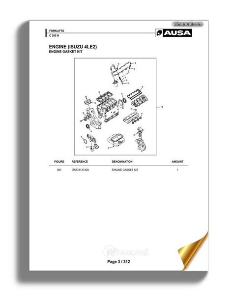 Ausa c 200 h c200h forklift parts manual. - Panasonic wj mx10 service manual download.