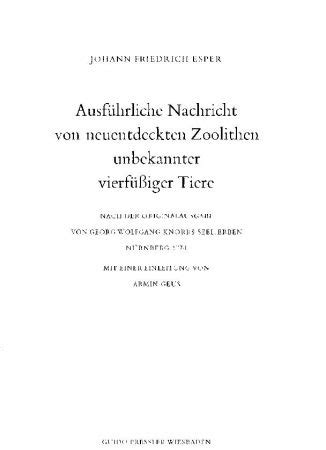 Ausführliche nachricht von neuentdeckten zoolithen unbekannter vierfüsiger thiere,. - Grossbritannien und die deutschlandplanung der alliierten, 1941-1945.