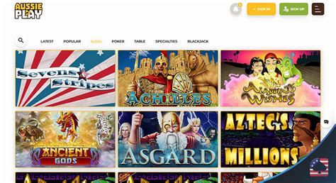 Aussie Play slot website and slot machine real money in Canada