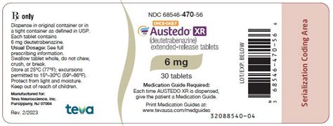 Austedo Dosage Guide - Drugs.com