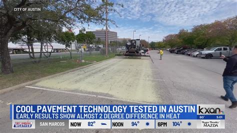 Austin, University of Texas study cool pavement technology on roadway
