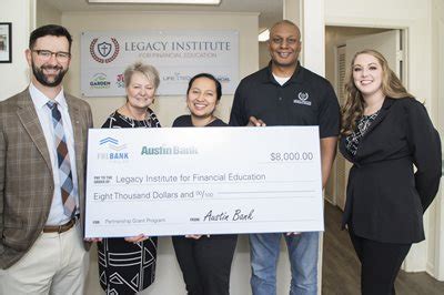 Austin Bank, Texas N.A. and FHLB Dallas Award $8K to Lufkin …