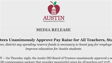 Austin ISD plans to pull millions from reserve funds to give educators 7% raise