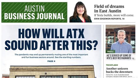 Austin business journal. In this report: Get a status check on Austin's key stats as it embarks on 2024, and a bevy of economic experts share their predictions for the things that … 