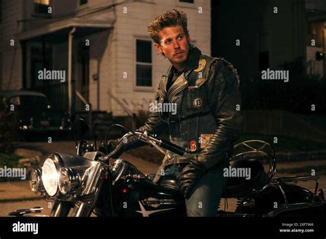 Austin butler bikeriders.  Courtesy of Focus Features&mdash;&copy; 2024 Focus Features, LLC.  ...