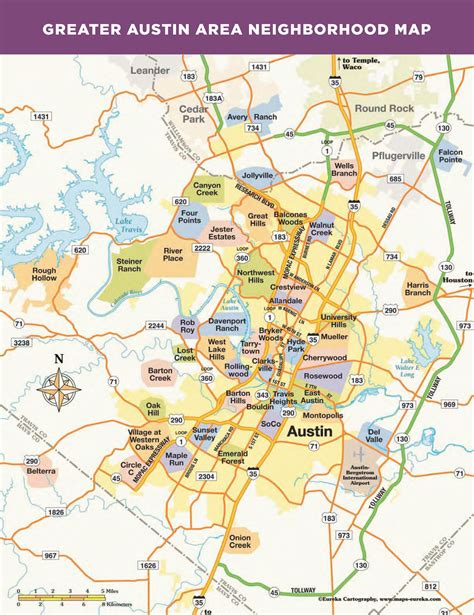 Austin city map. 