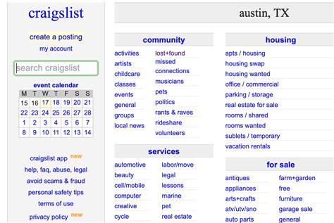 Austin craigslist.com. craigslist provides local classifieds and forums for jobs, housing, for sale, services, local community, and events 