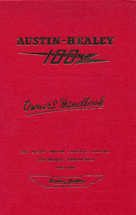 Austin healey 100 owners handbook official handbooks. - Agresti categorical data analysis solutions manual.