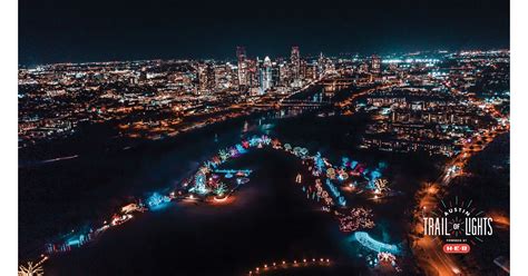 Austin light trail. The Austin Trail of Lights is a nationally renowned annual tradition that illuminates Zilker Park each December. Guests are welcomed to visit the display Dec. 8-23, which features more than two ... 